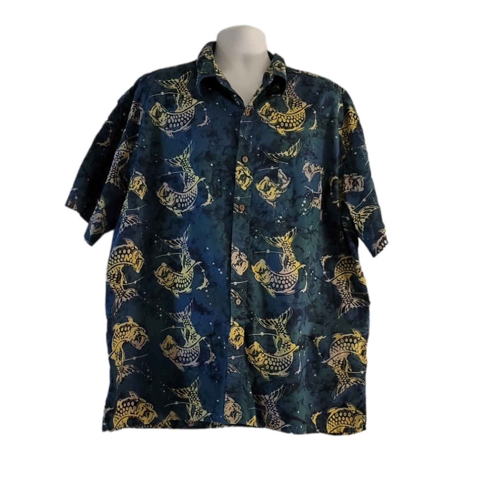Go Fish Sportswear Button Front Shirt 2X